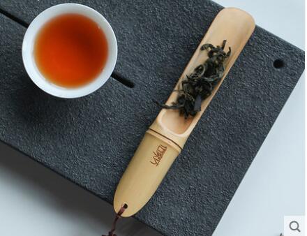 carbonized japanese style bamboo tea spoon,