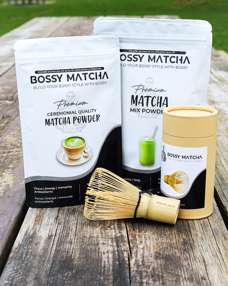 combo matcha deal is the best one from bossy matcha. 